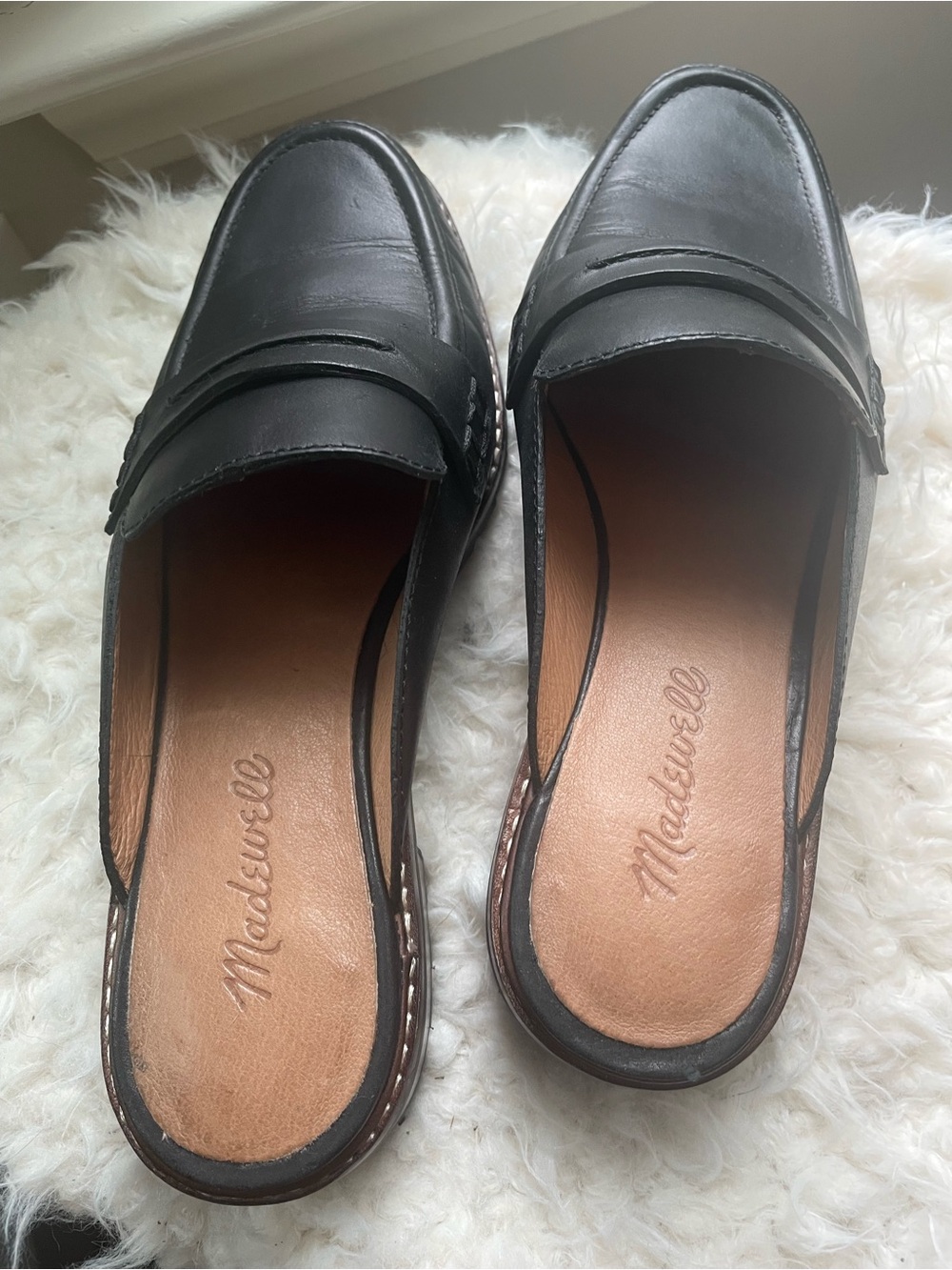 Madewell Woman’s Leather Loafers Mule in Sz 7.5 in gently used condition - Picture 5 of 7